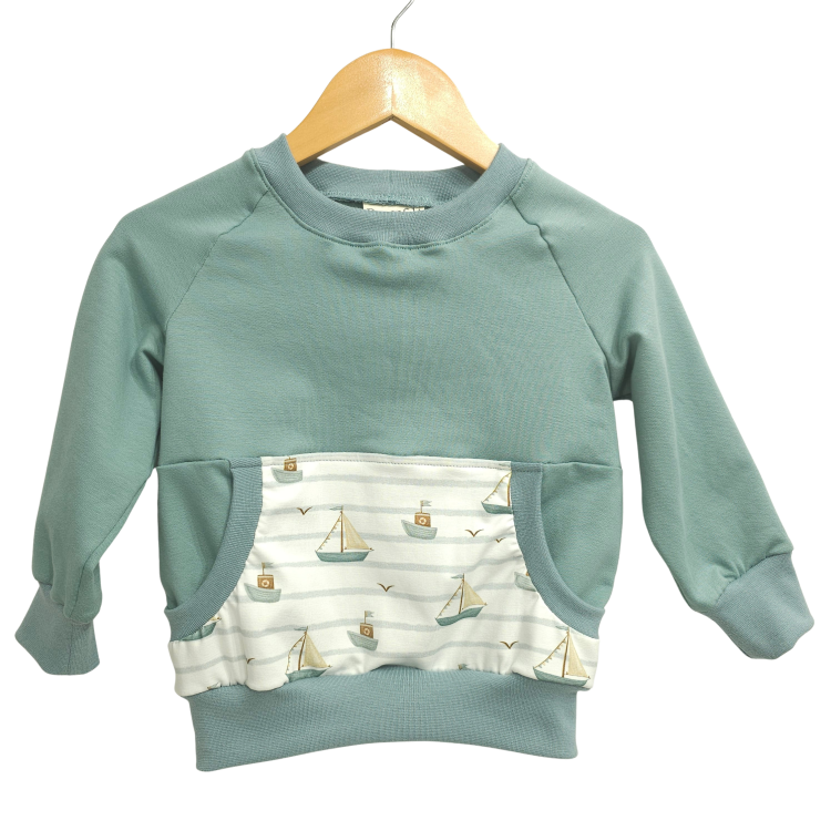 Pullover [ Kids 1-7 Jahre ] Küstenkind Boote (Sweat mint)